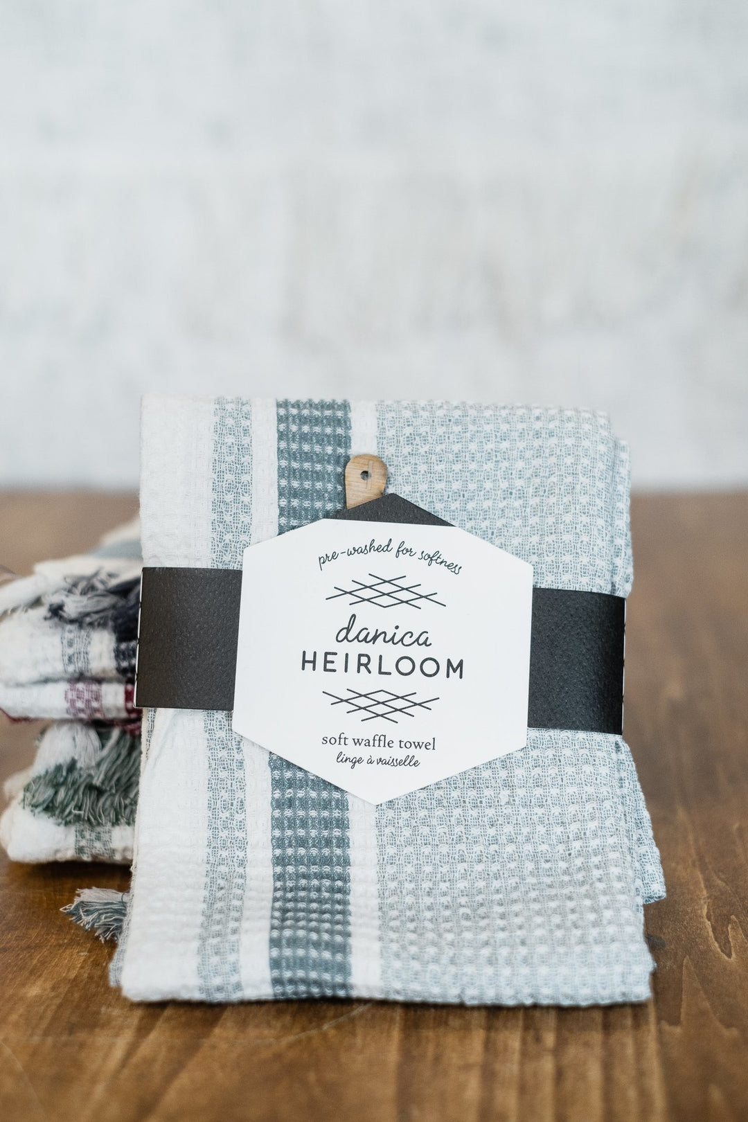 Heirloom Soft Waffle Lagoon Tea Towel