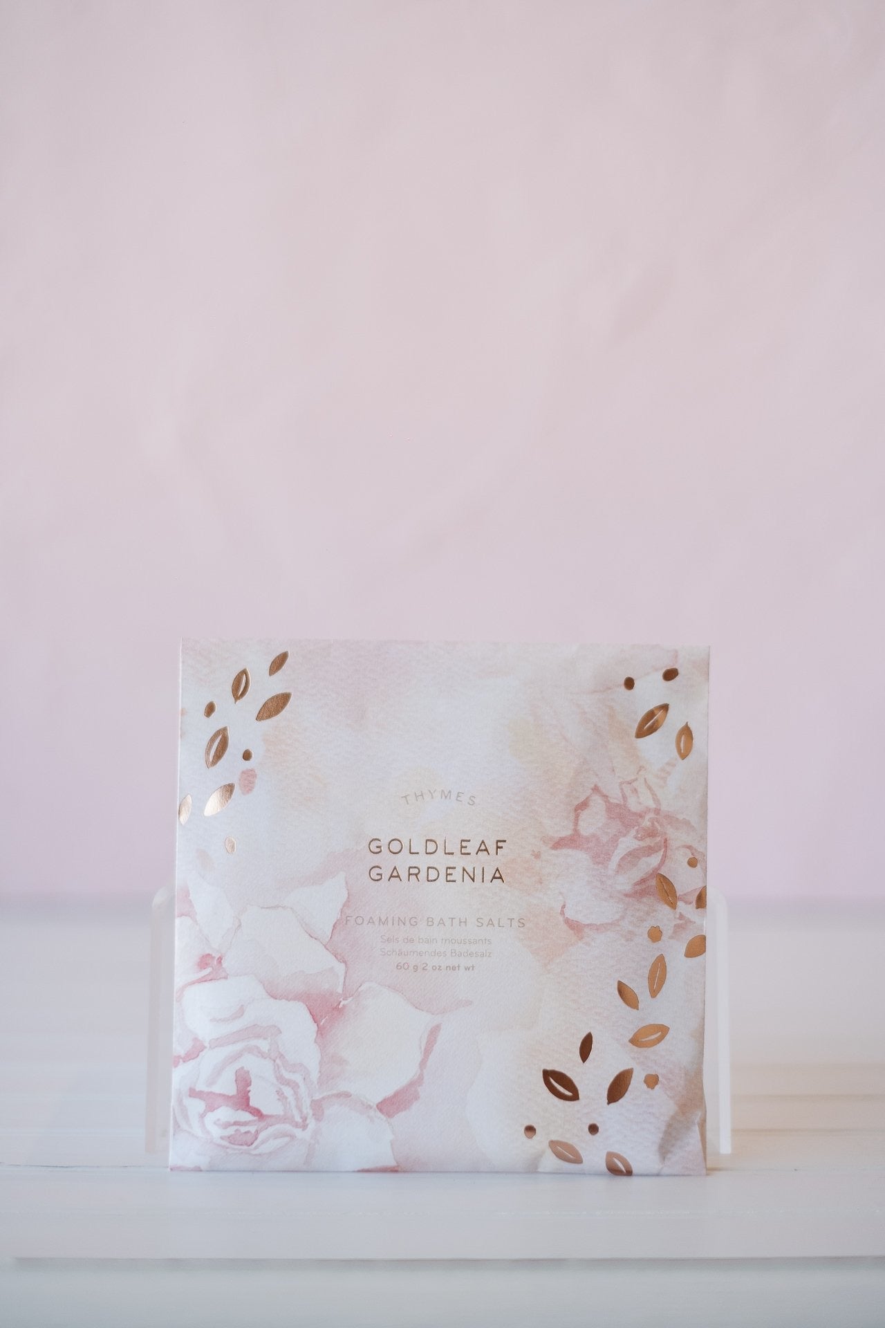 Thymes Goldleaf Gardenia Foaming Bath Salts