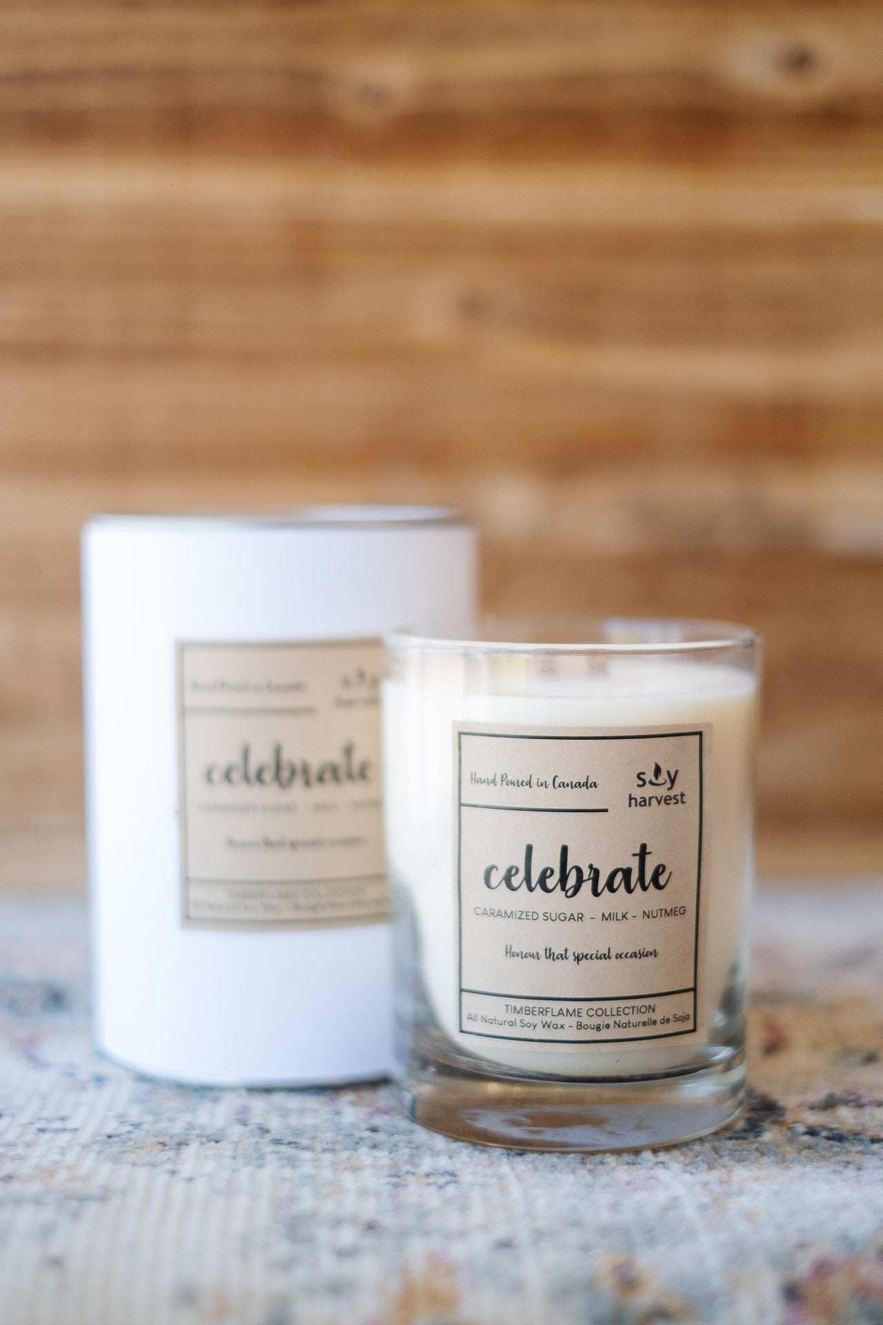 Soy Harvest Timberflame Candle - Celebrate