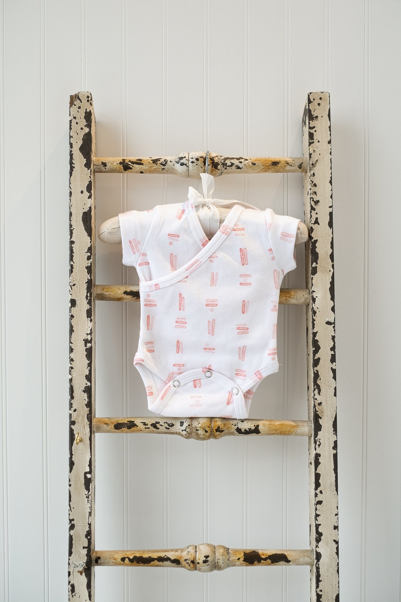 Loved Baby Body Suit SS Wrap Mauve Tribe OR383