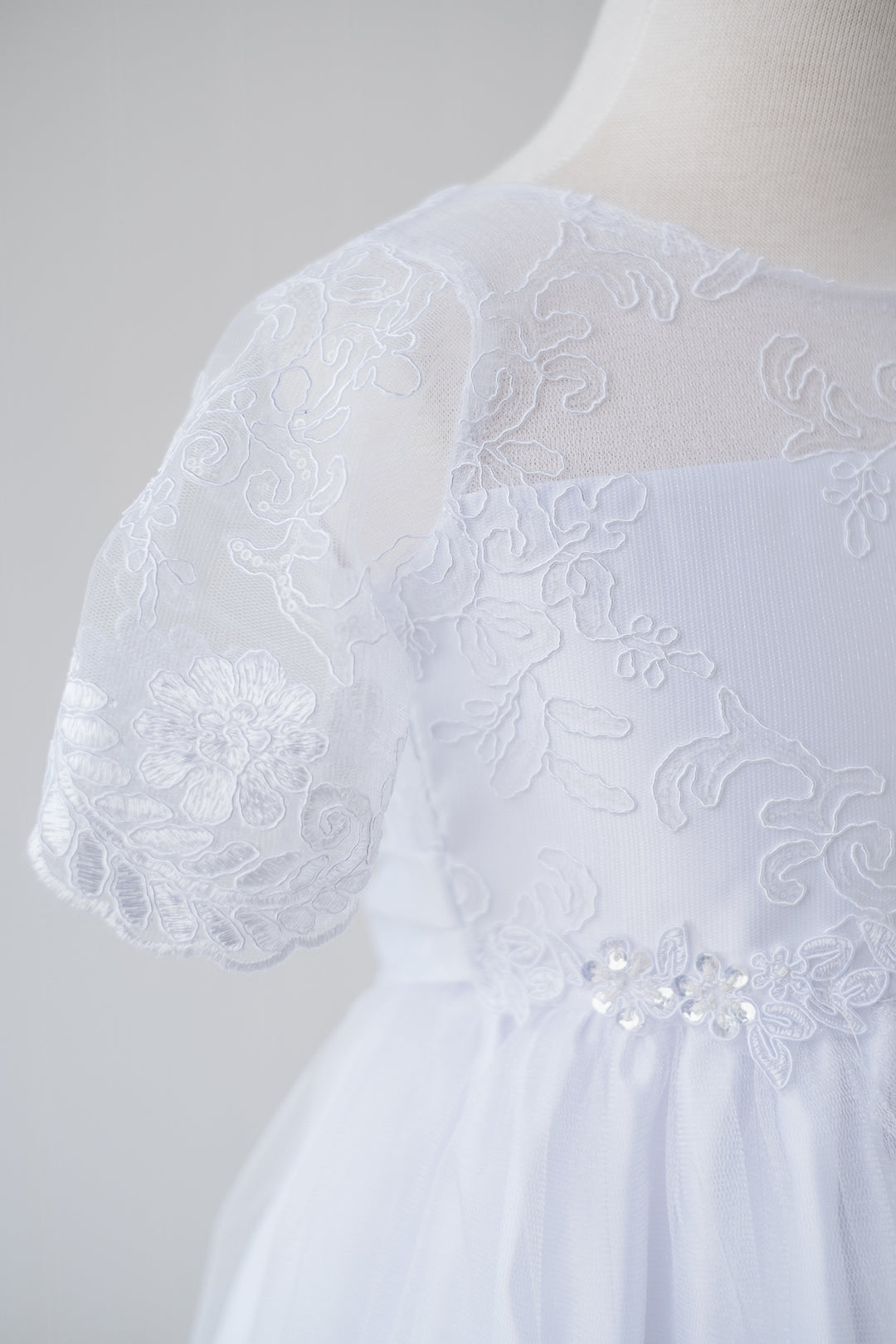 Jolene Girls Dress SK902 White **