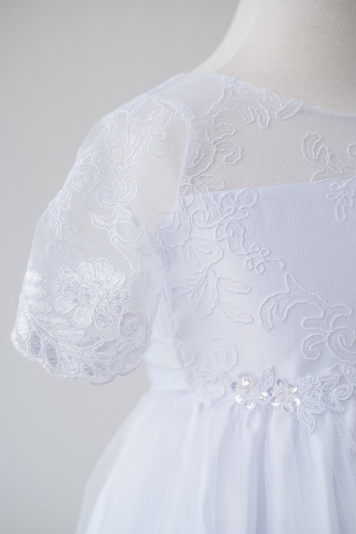 Jolene Girls Dress SK902 White **