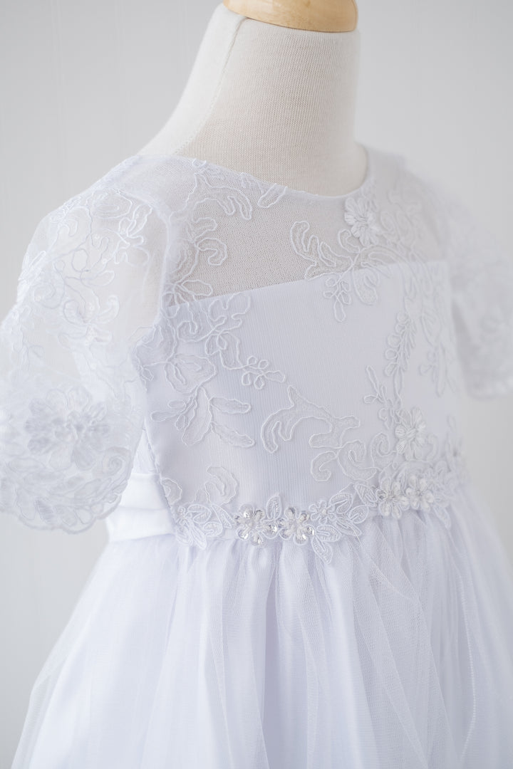 Jolene Girls Dress SK902 White **