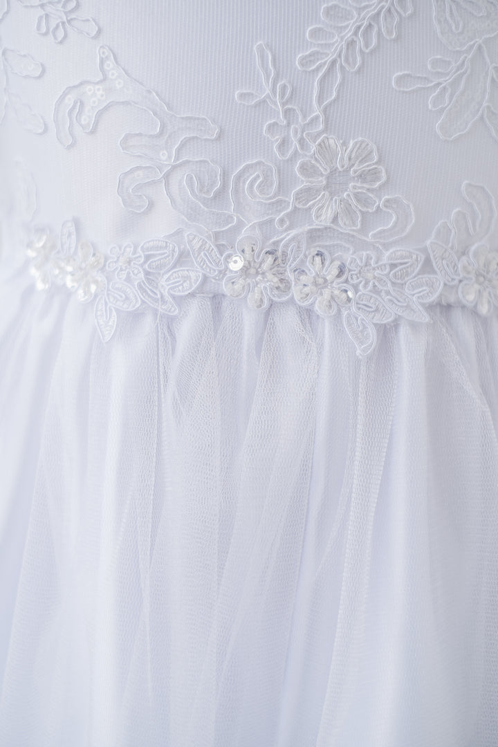 Jolene Girls Dress SK902 White **