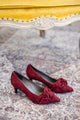 Peter Kaiser Carry Pump in Cabernet Suede*