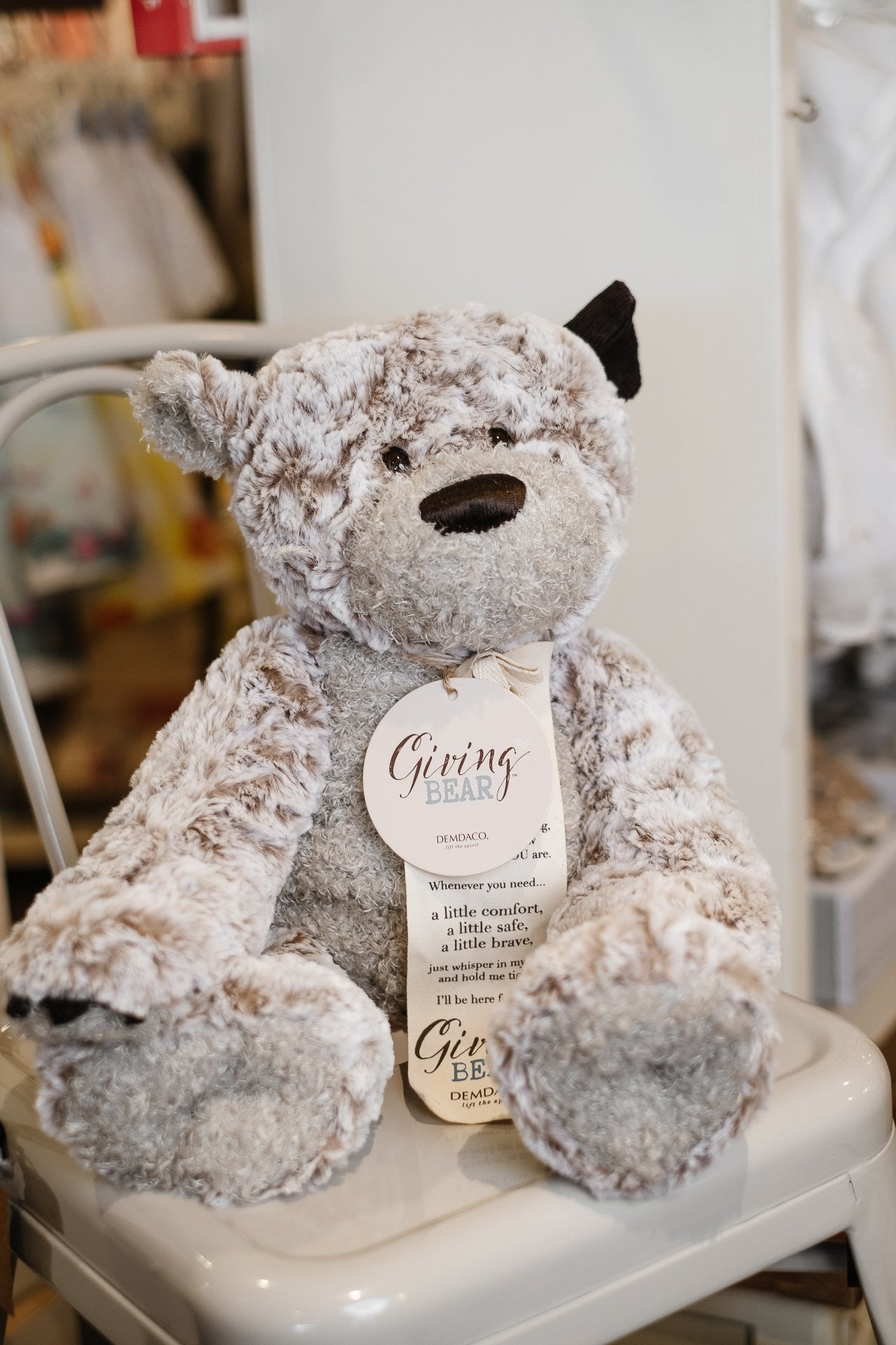 Demdaco Giving Bear 5004700480 – Crocus & Ivy Interiors