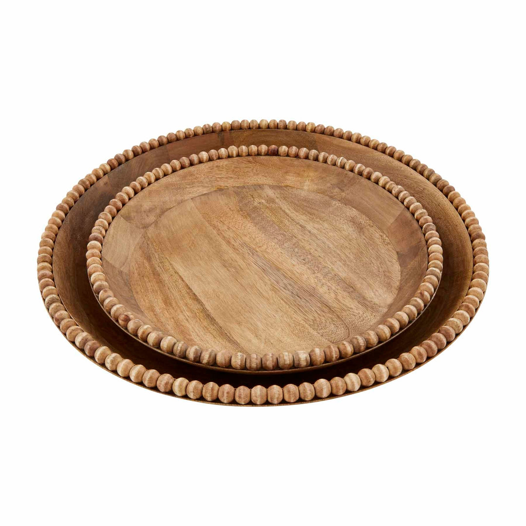 Mudpie Wood Beaded Bowl  M46000226