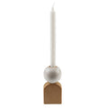 Indaba Sandy Clay Taper Candle Holder