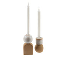 Indaba Sandy Clay Taper Candle Holder