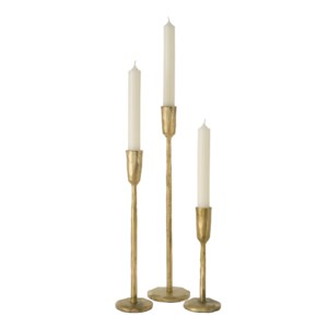 Indaba Luna Gold Forged Candlestick