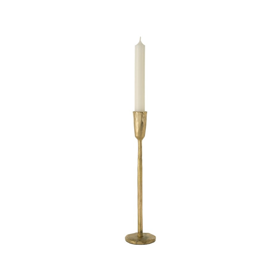 Indaba Luna Gold Forged Candlestick