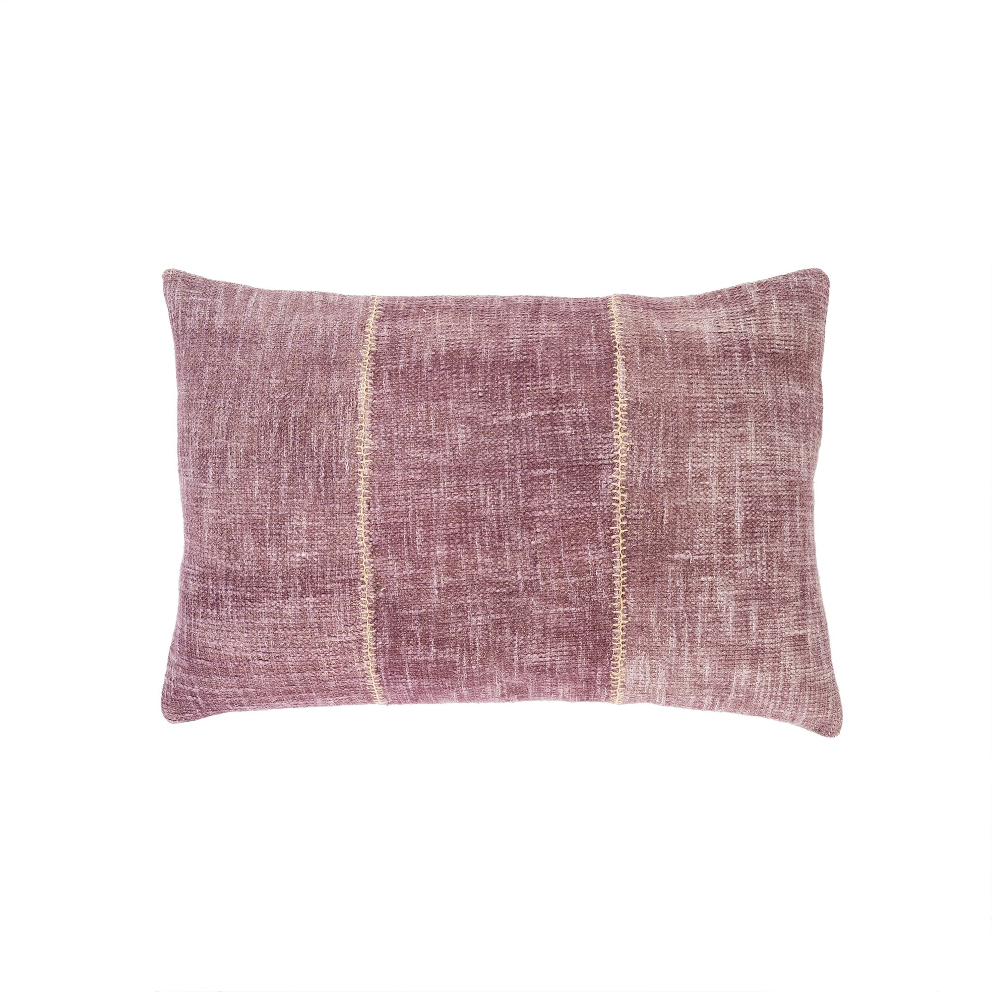 Indaba Stonewash Stitch Pillow -Plum 1-5284