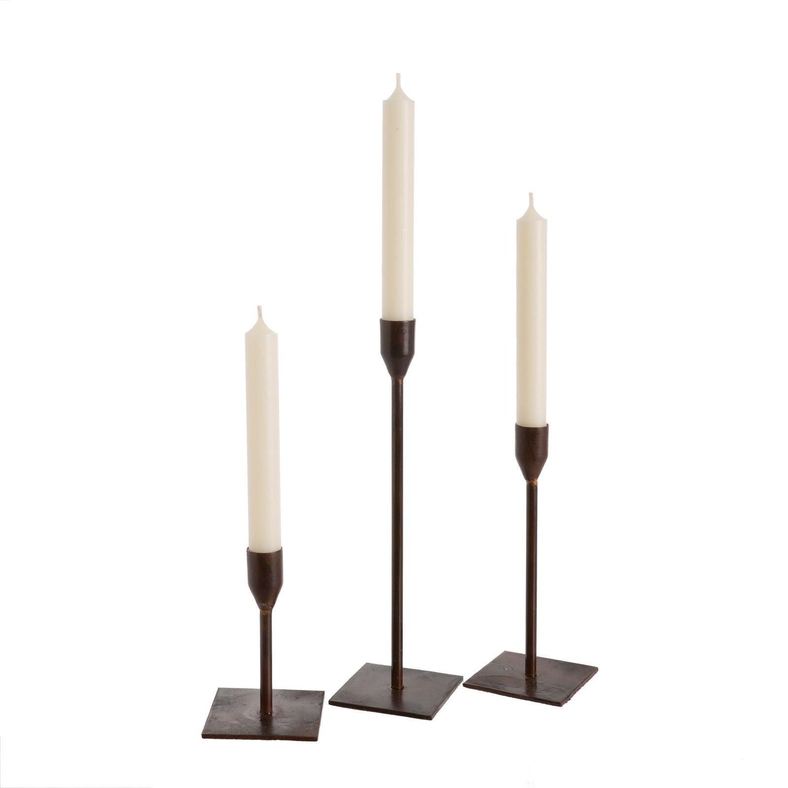 Indaba Bonita Candlesticks Leather