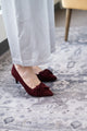 Peter Kaiser Carry Pump in Cabernet Suede*