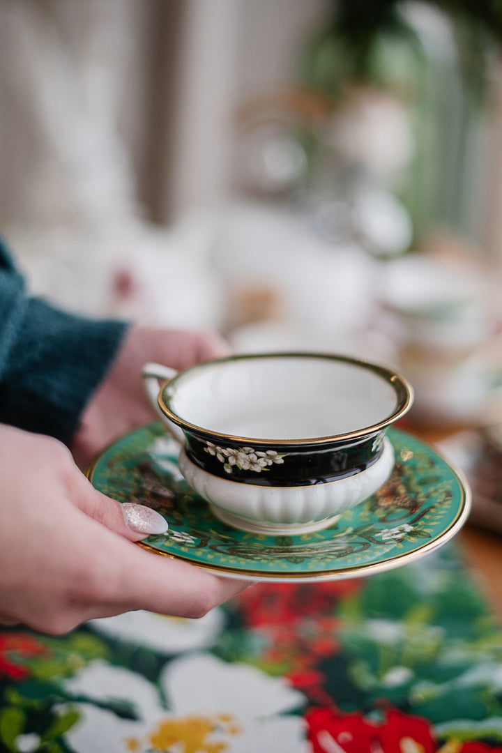 Wedgwood Emerald Forest Wonderlust Cup and Saucer