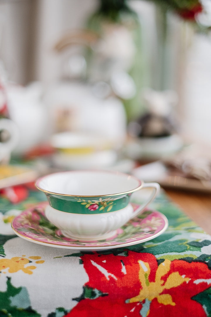 Wedgwood Pink Lotus Wonderlust Cup and Saucer*
