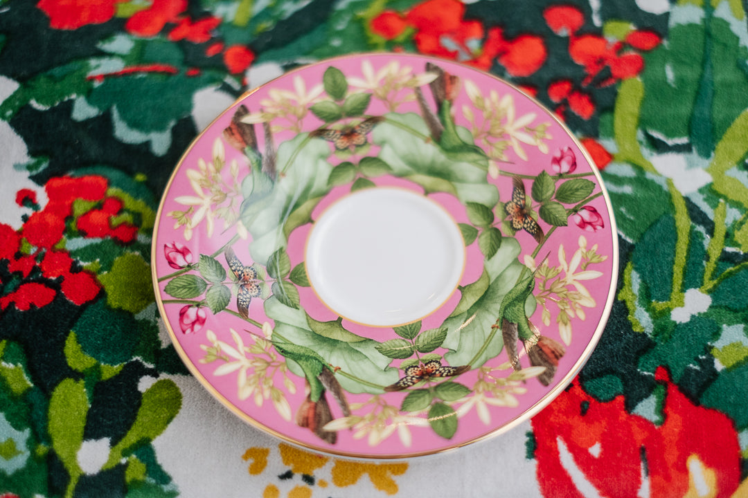 Wedgwood Pink Lotus Wonderlust Cup and Saucer*