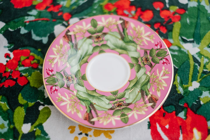 Wedgwood Pink Lotus Wonderlust Cup and Saucer*