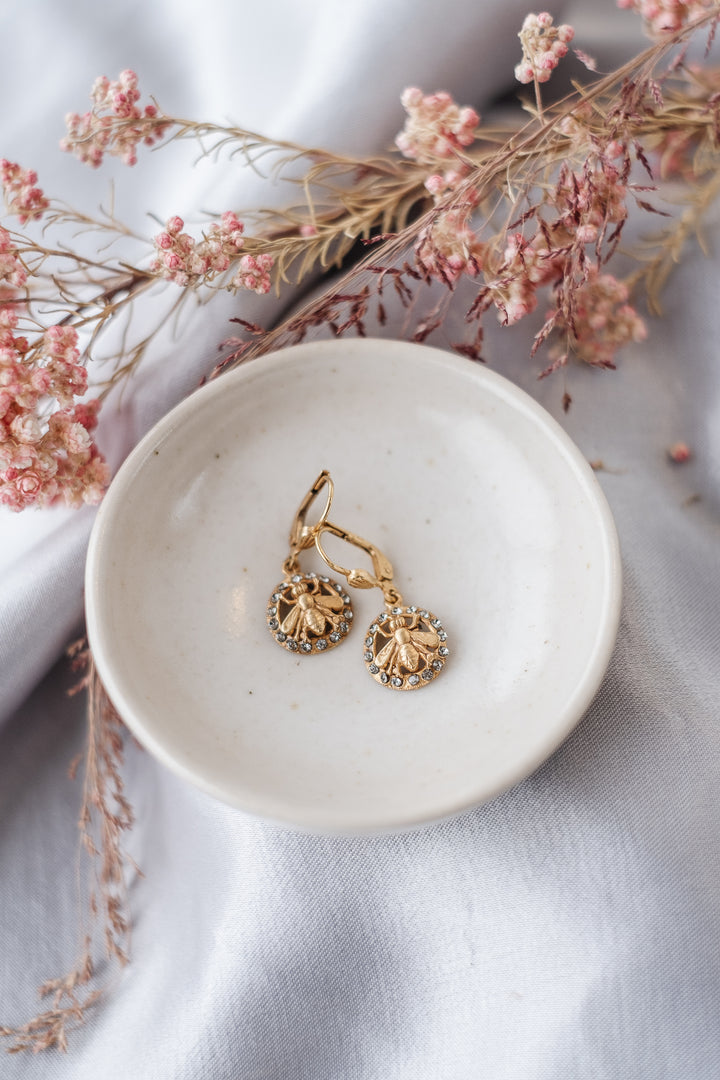 La Vie Parisienne Gold Bee Earrings 4781G*
