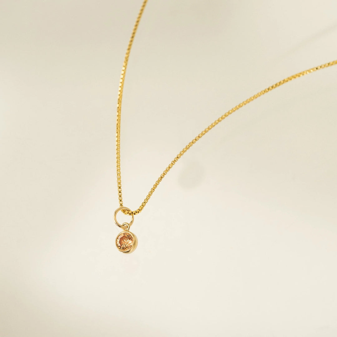 Lovers Tempo Gold-Filled Birthstone Necklace*