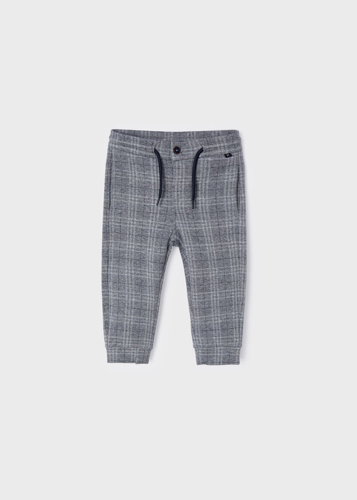 Mayoral Baby Boy Plaid Jogger  2537-71 Gris Vig