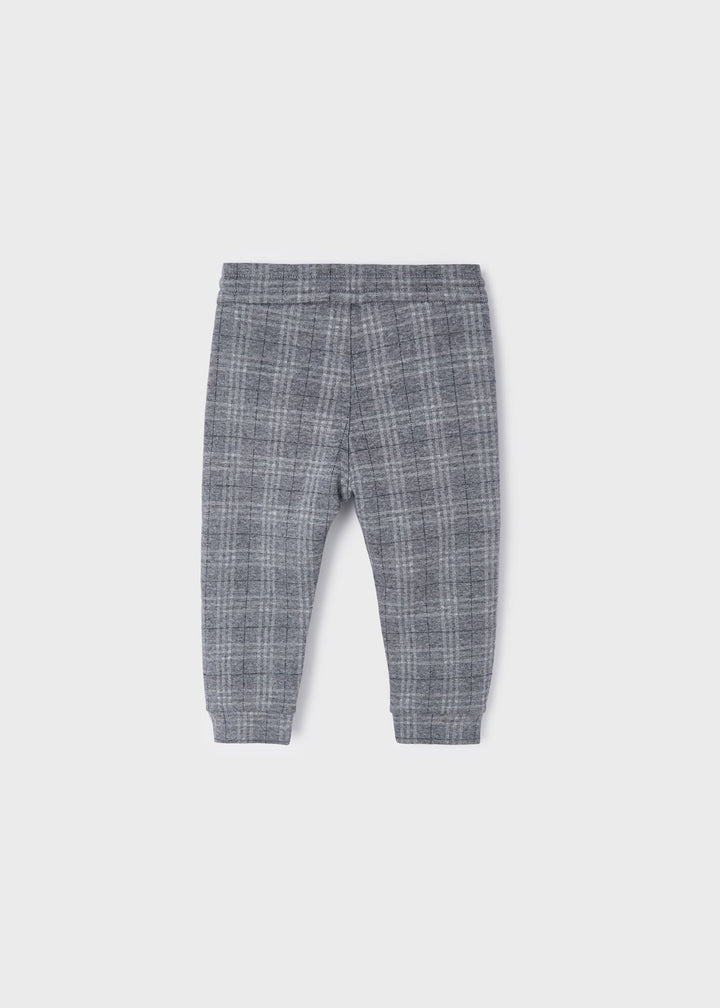 Mayoral Baby Boy Plaid Jogger  2537-71 Gris Vig