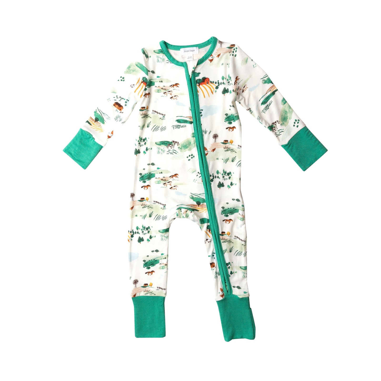 Angel Dear Baby Boy  Union Suit  Scenic Farm -  White Multi *