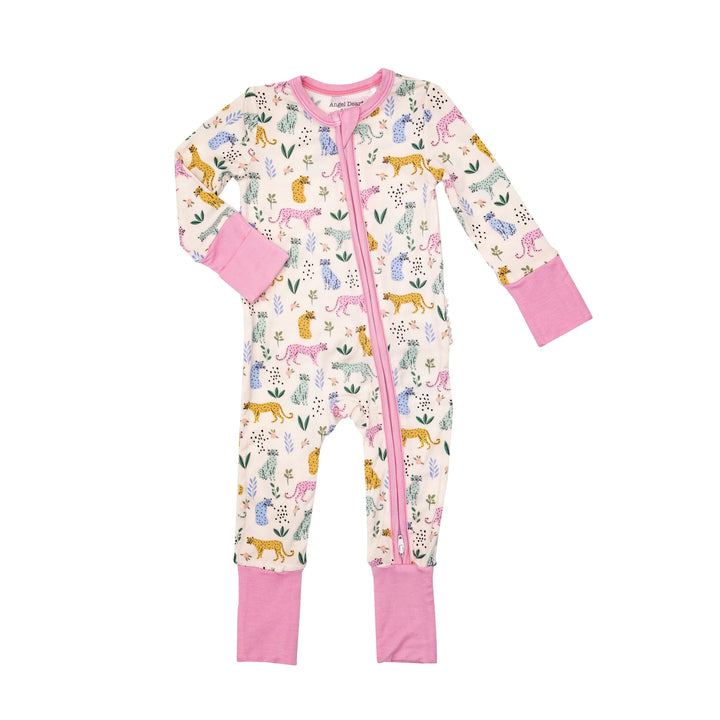 Angel Dear Baby Girl Leopard Zipper Romper  126RS3LEO2 *