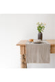 Linen Tales Natural Washed Linen Table Runner w/ Fringe
