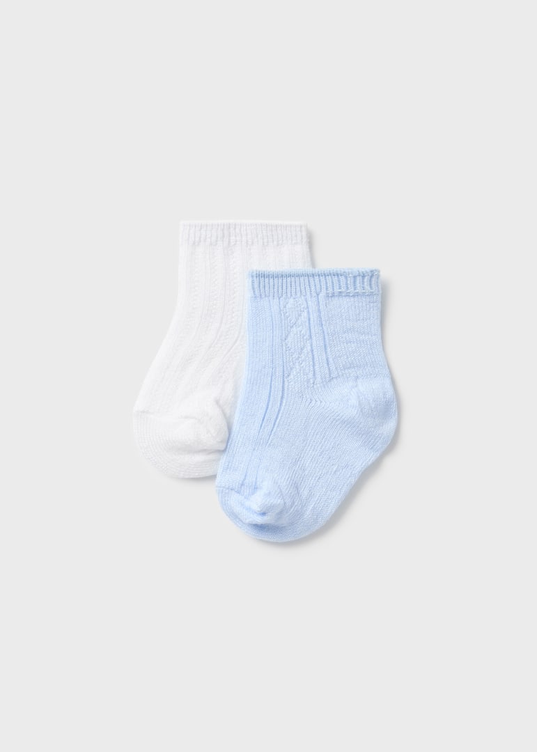 Mayoral Baby Boys 2 Sock Set  9590-68 Cielo **