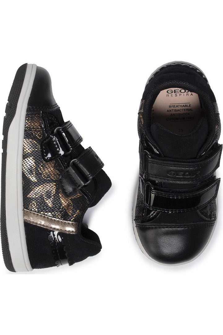 Geox Flick Girls Sneaker in Black **