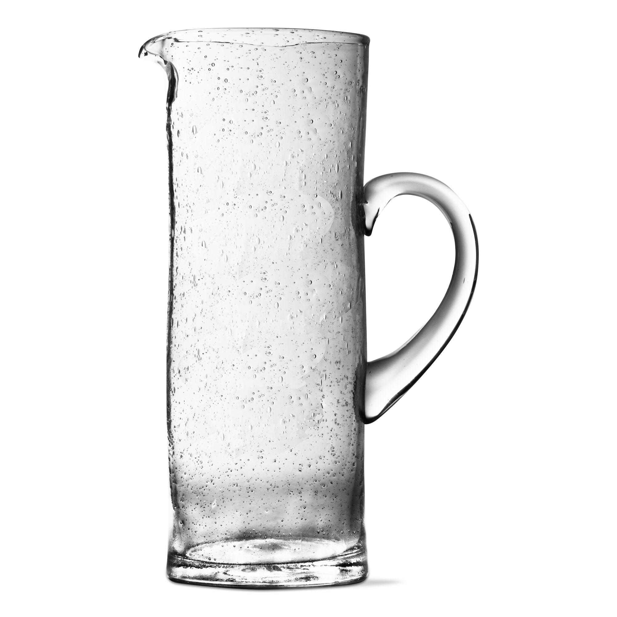 Tag Bubble Glass Tall Pitcher Clear   206148