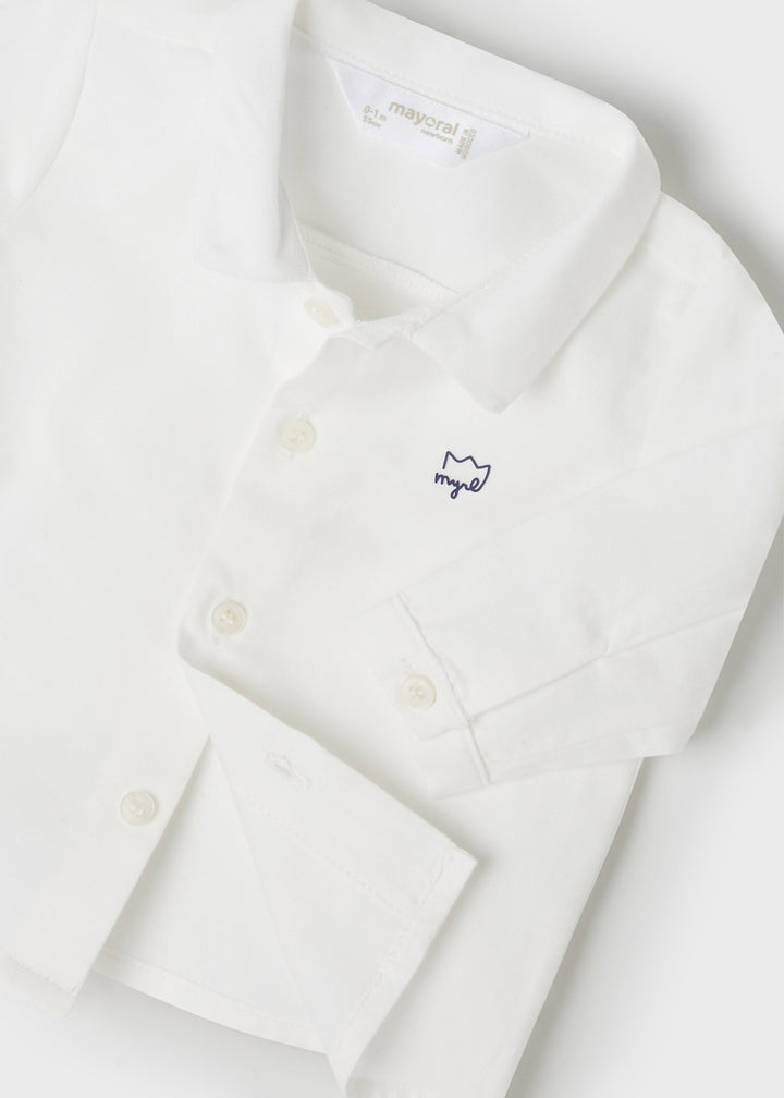 Mayoral Baby Boy Long Sleeve Shirt 1182-95 Crudo *