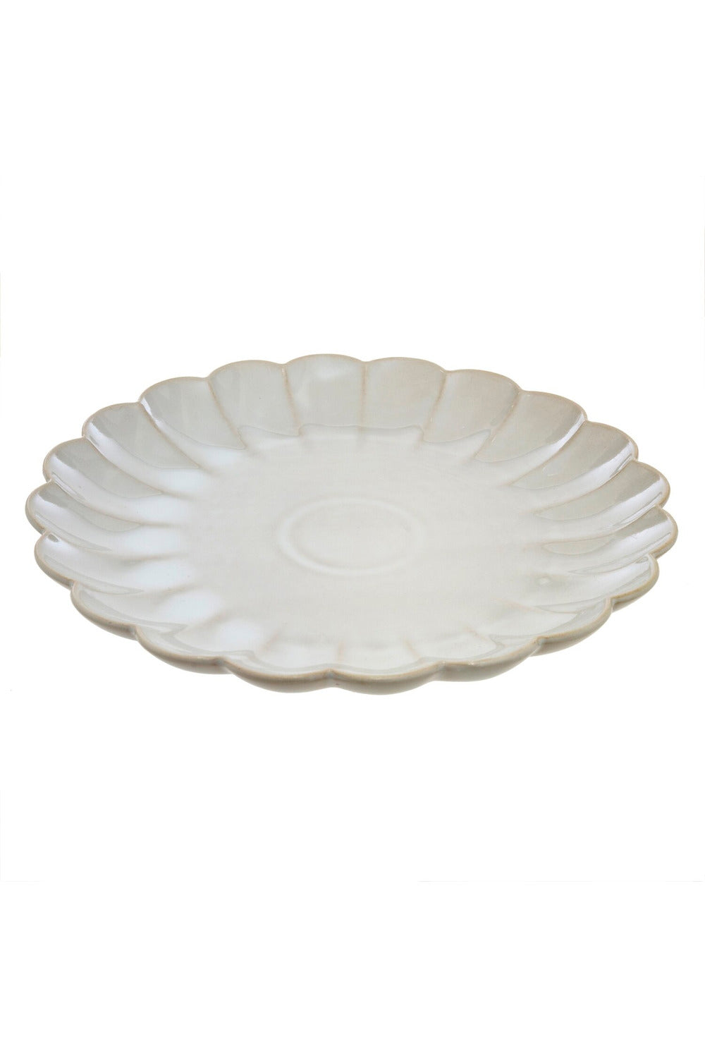 Indaba Amelia White Plate-Large