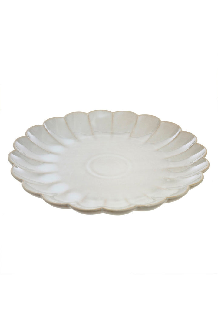 Indaba Amelia White Plate-Large