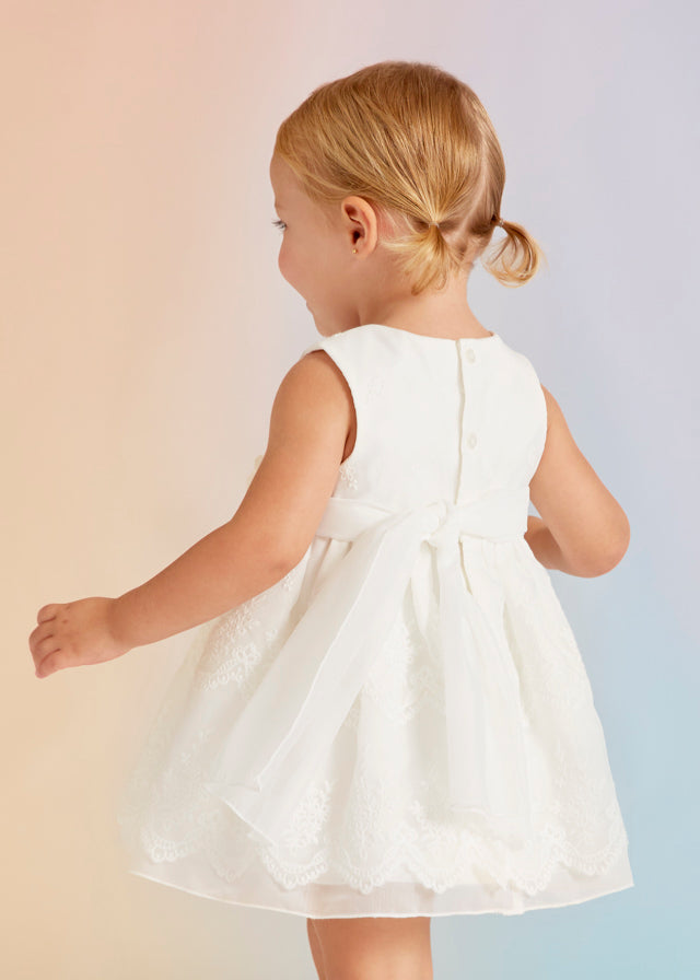 Abel & Lula Baby Girl Organza Embroidered Dress  5013 *