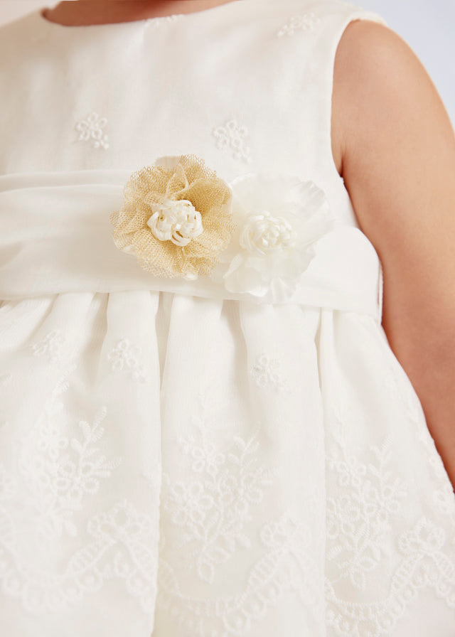 Abel & Lula Baby Girl Organza Embroidered Dress  5013 *