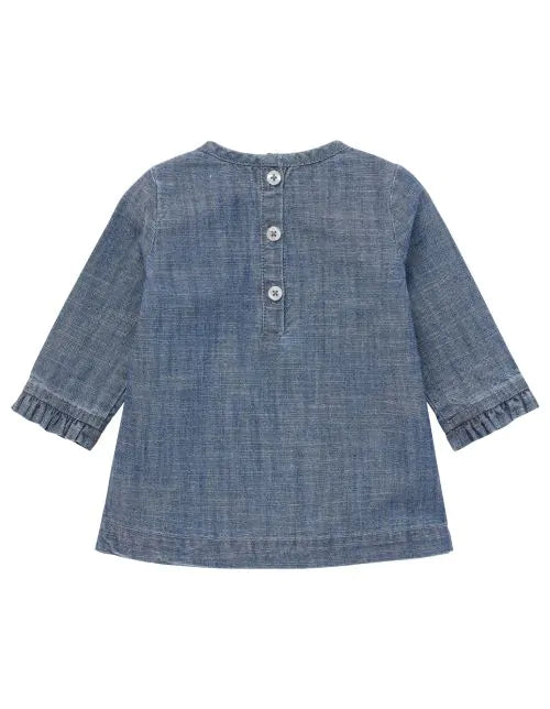 Noppies Baby Girl Denim Dress   2470414  Medium Blue Denim *
