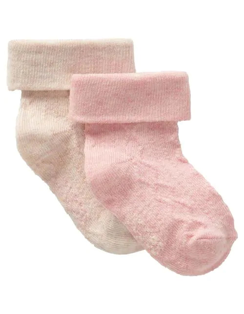Noppies Baby Girl Socks Set/2  2475018-482 Misty Rose