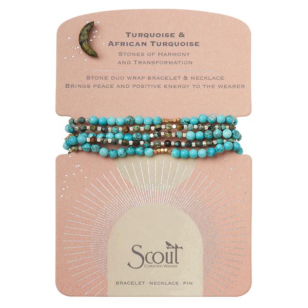 Scout Duo Stone Wrap Bracelet And Pin