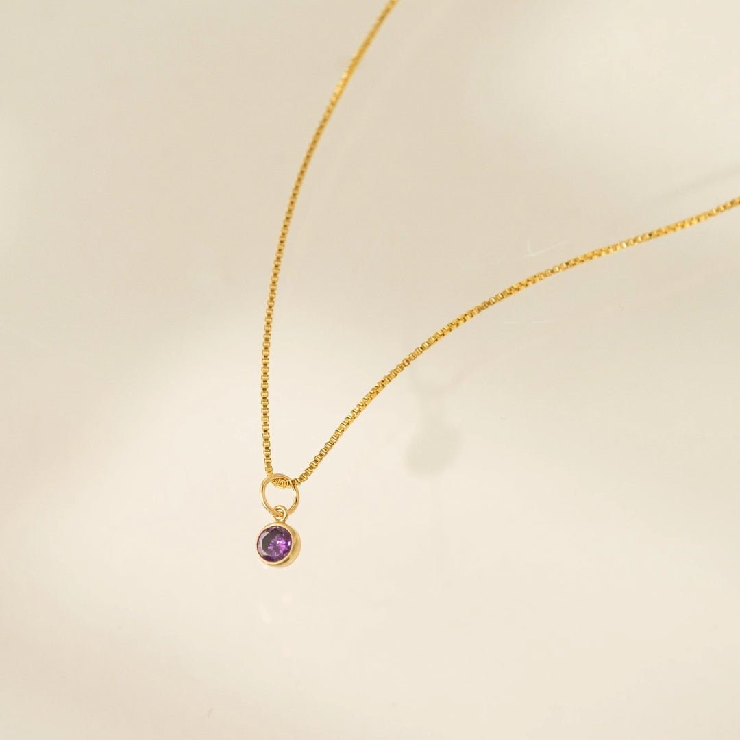 Lovers Tempo Gold-Filled Birthstone Necklace*