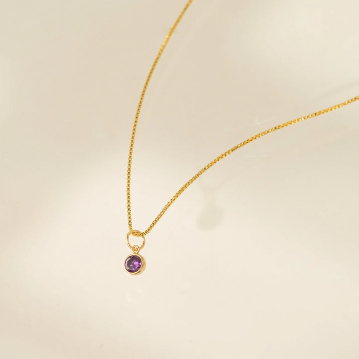 Lovers Tempo Gold-Filled Birthstone Necklace*