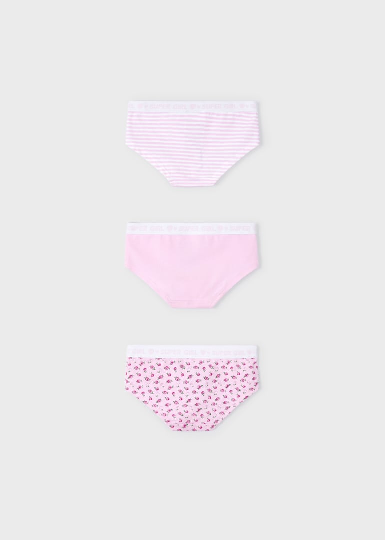 Mayoral Girls Briefs 3 Pack  10455-67  Petalo
