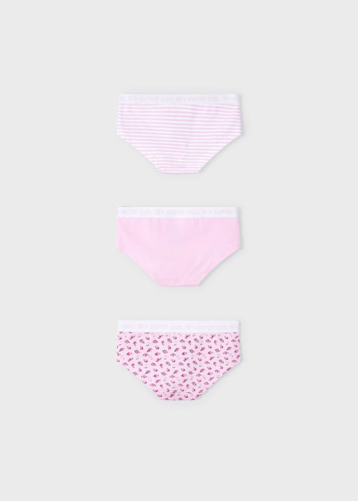 Mayoral Girls Briefs 3 Pack  10455-67  Petalo