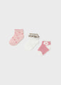 Mayoral Baby Girl Sock Set  10400-45  Rubor