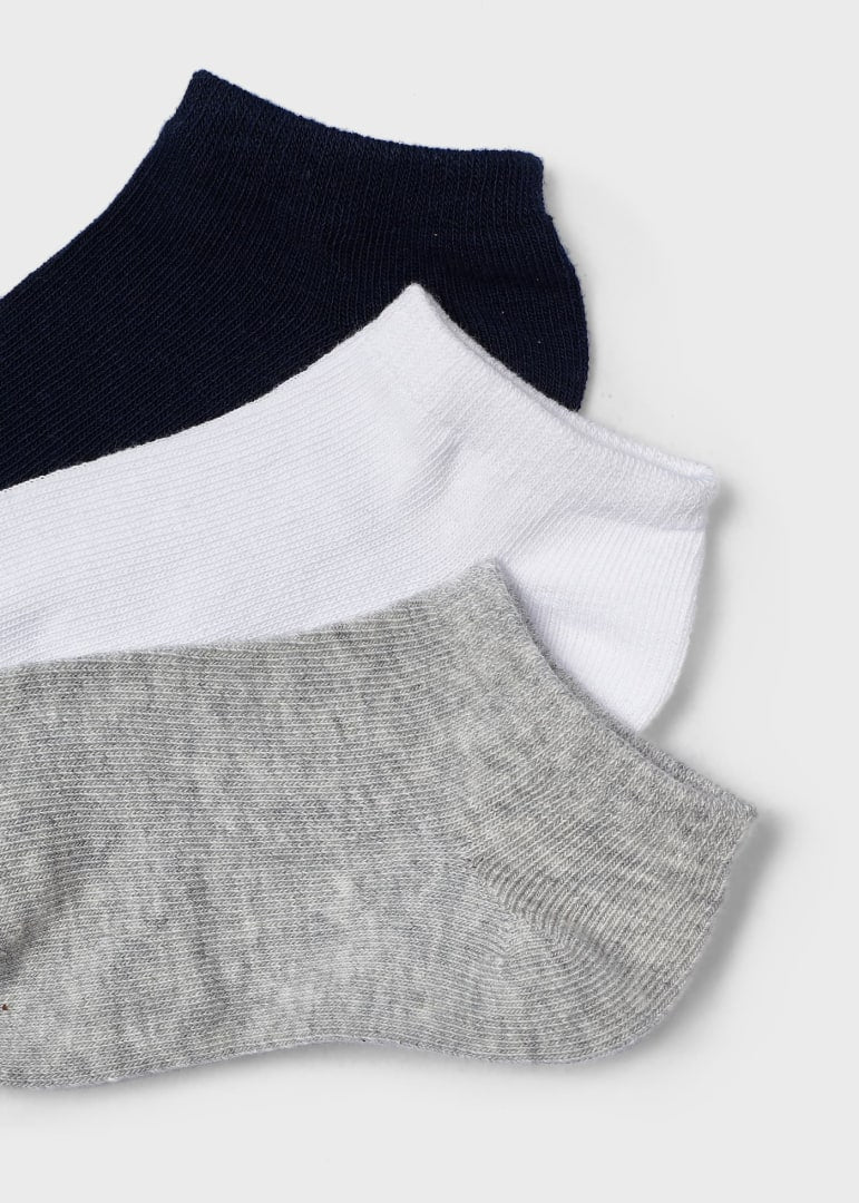 Mayoral Boys Sock Short Socks Set/3  10463-88 Marino