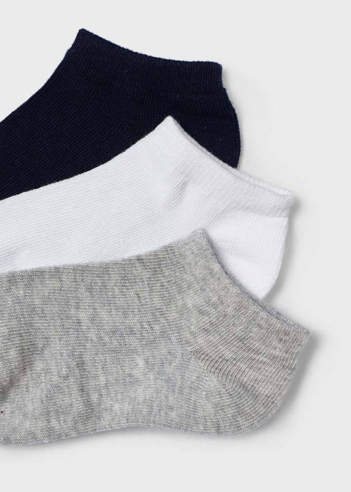 Mayoral Boys Sock Short Socks Set/3  10463-88 Marino