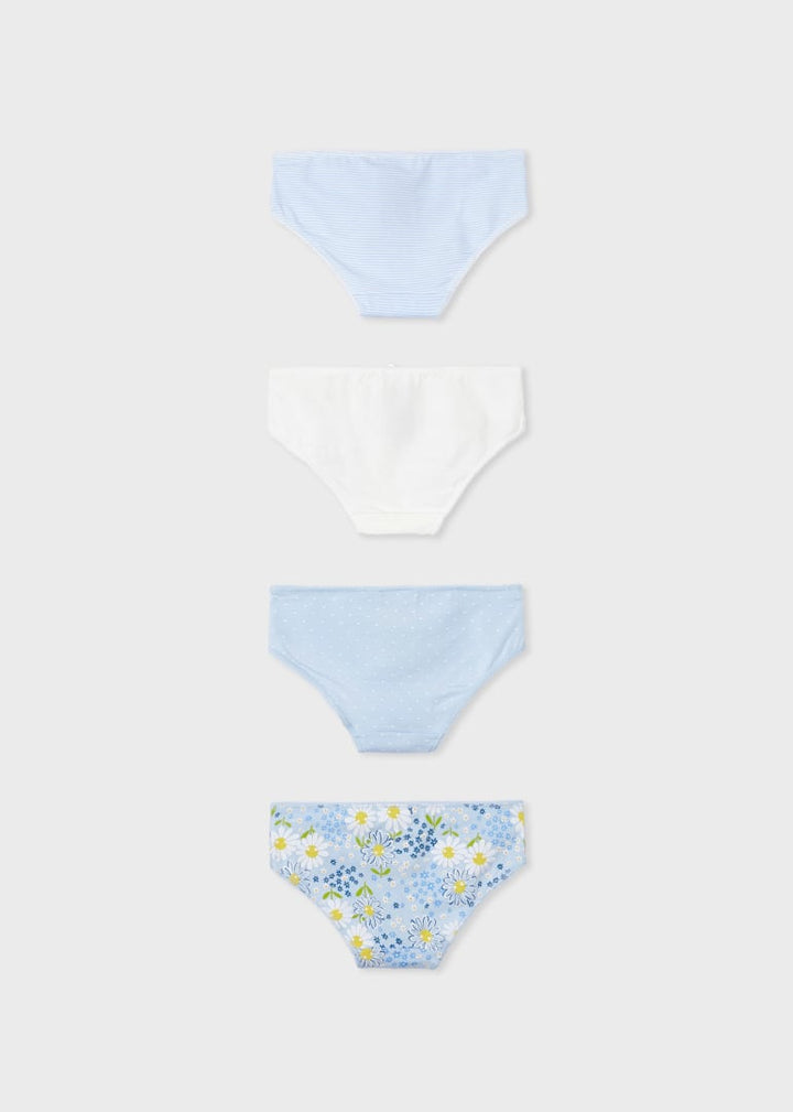 Mayoral Girls Briefs 4 Pack  10454-48  Celeste
