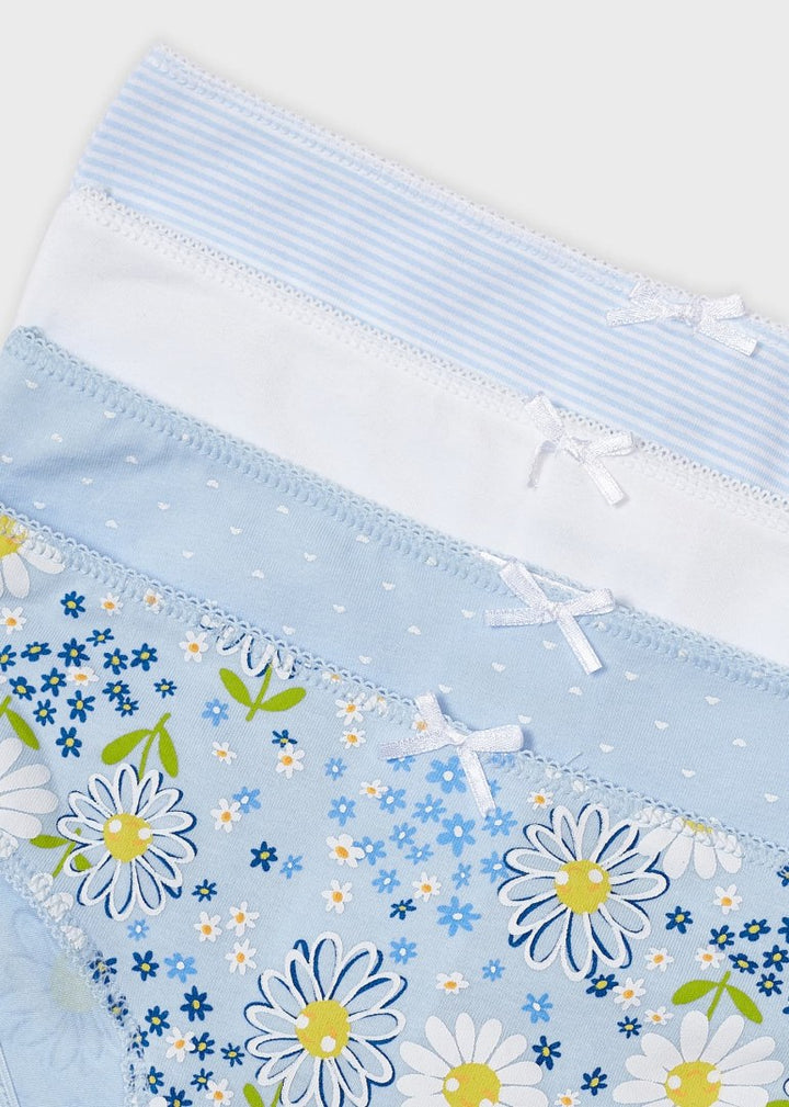 Mayoral Girls Briefs 4 Pack  10454-48  Celeste