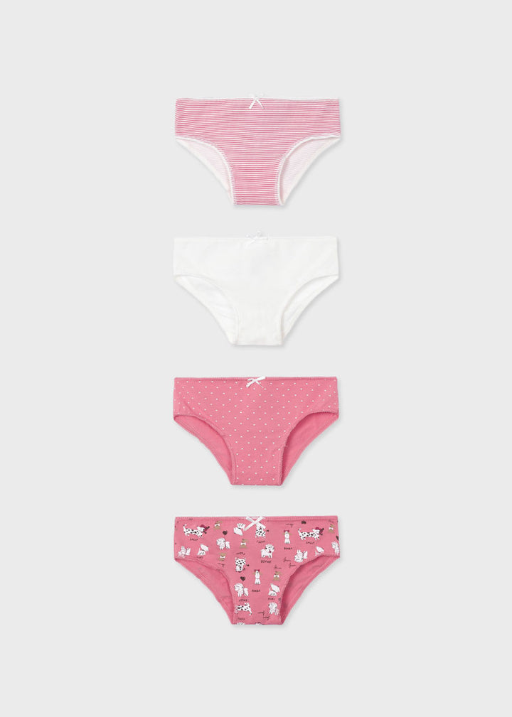 Mayoral Girls Briefs 4 Pack  10454-50  Peonia